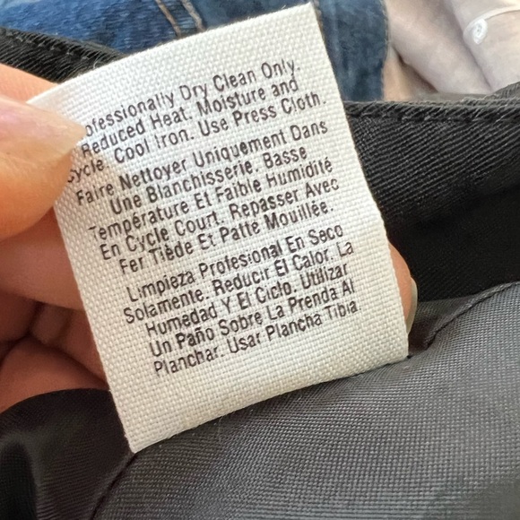 DKNY black pencil skirt size 8 wool blend heavy duty - Picture 5 of 8